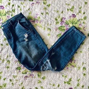 Distressed Tomboy Jeans